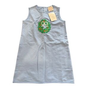 NWT The Beaufort Bonnet Annie Apron Dress with Wreath Appliqué